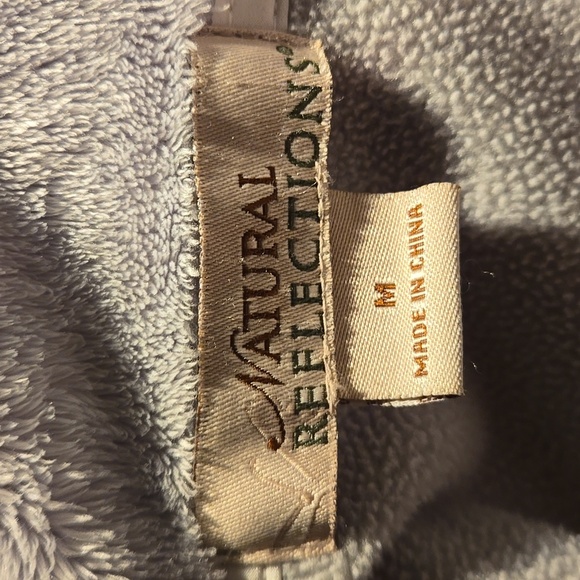 Natural Reflections Jacket Ivory Full Zip Fur-lined Drawstring Hood Women Medium - Picture 8 of 15